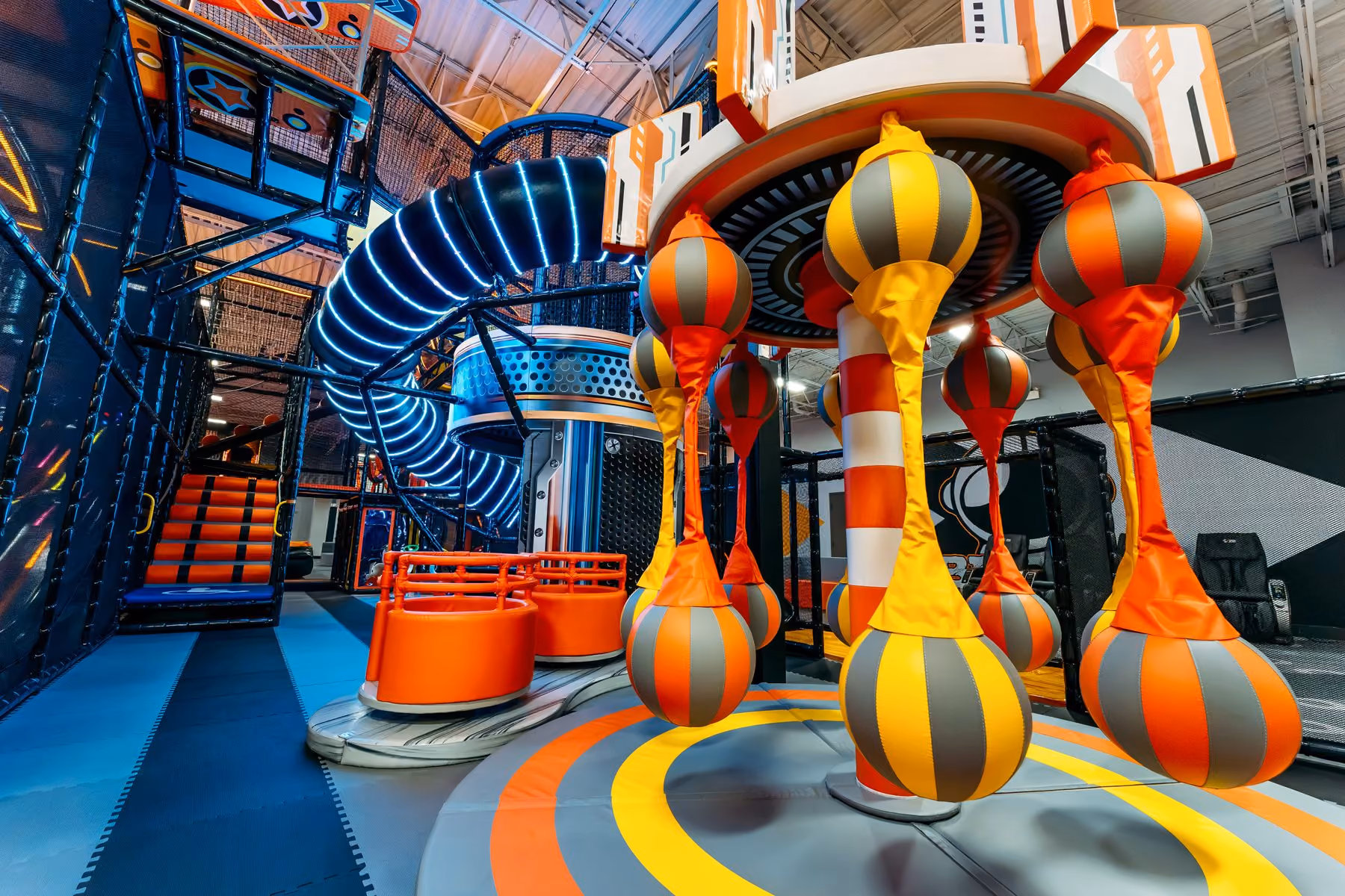 Dedicated toddler area at Big Air Trampoline Park