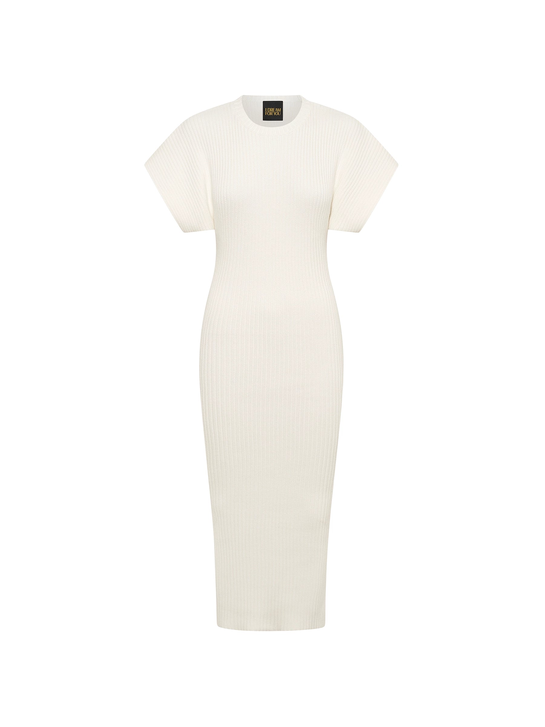 Column Knit Dress - Off White
