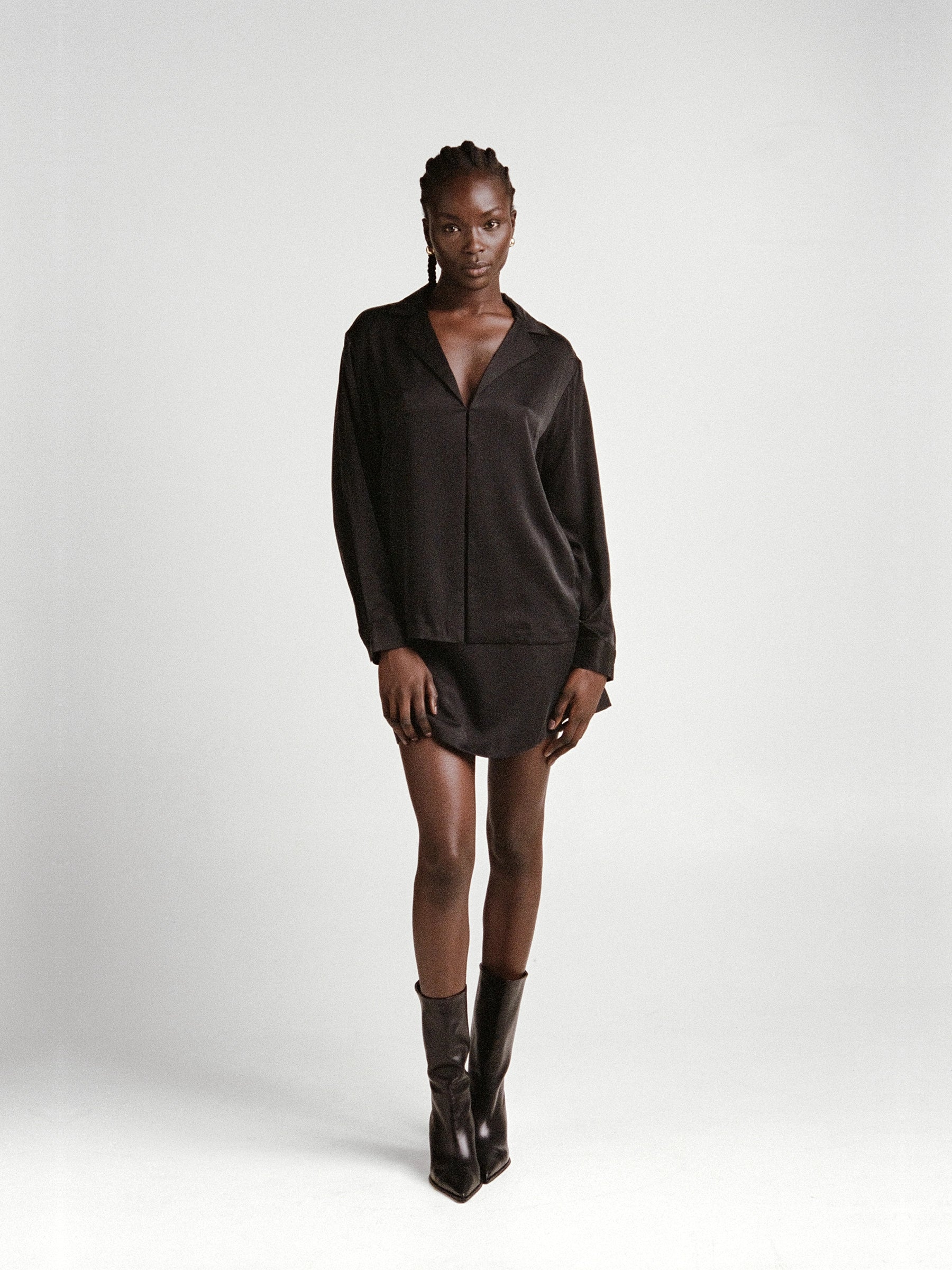 Silk Blouse - Black
