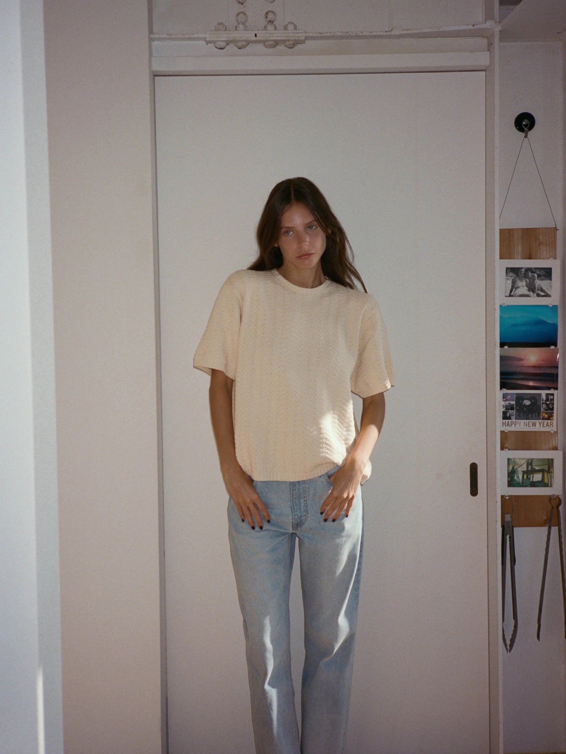 Knit Tee - Beige