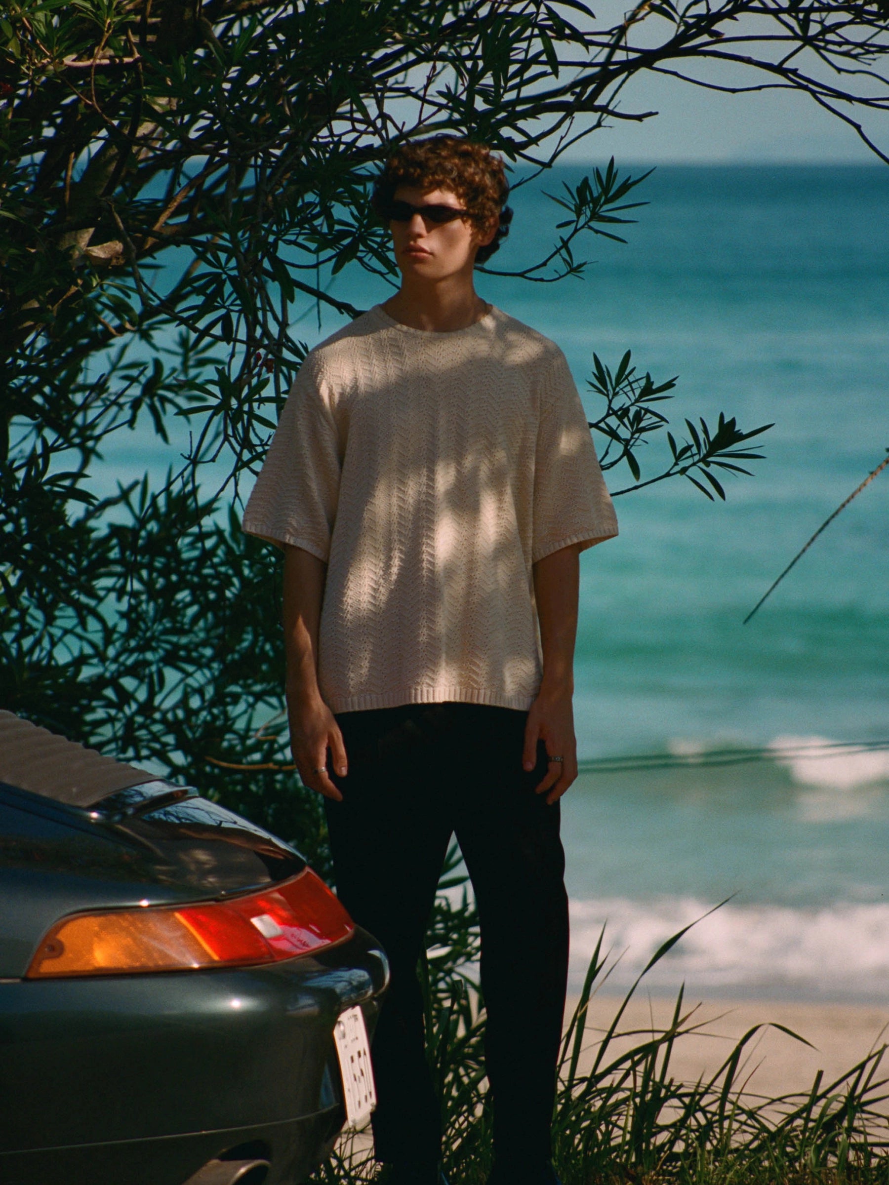 Knit Tee - Beige