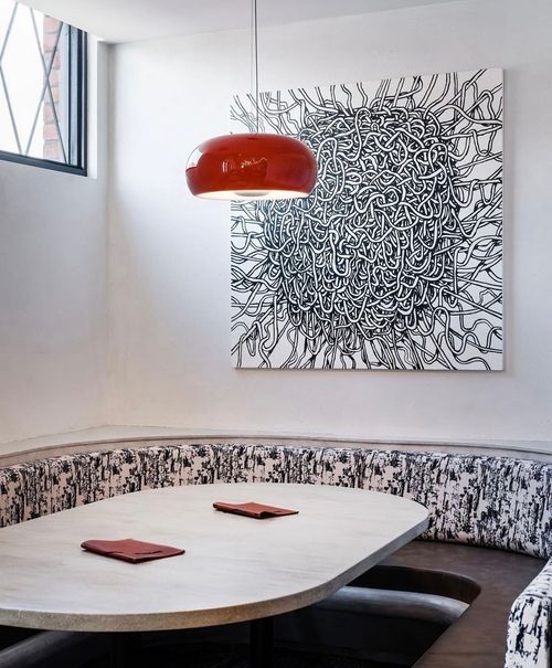 Yolanda Zarins custom printed booth and wall hanging