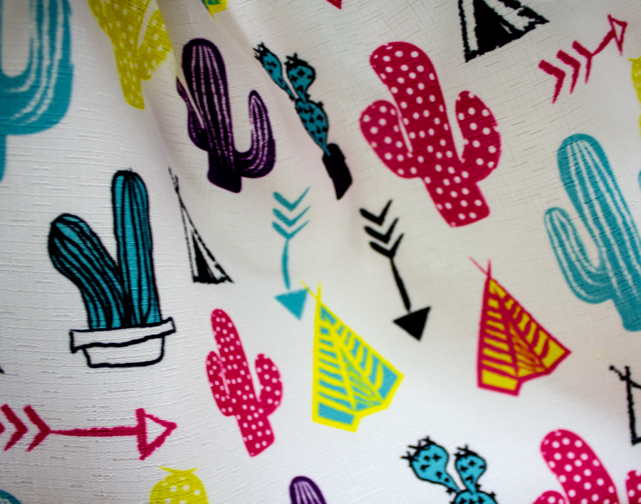 Catcus and Teepee Print - Mereton Textiles Sublimation Printing
