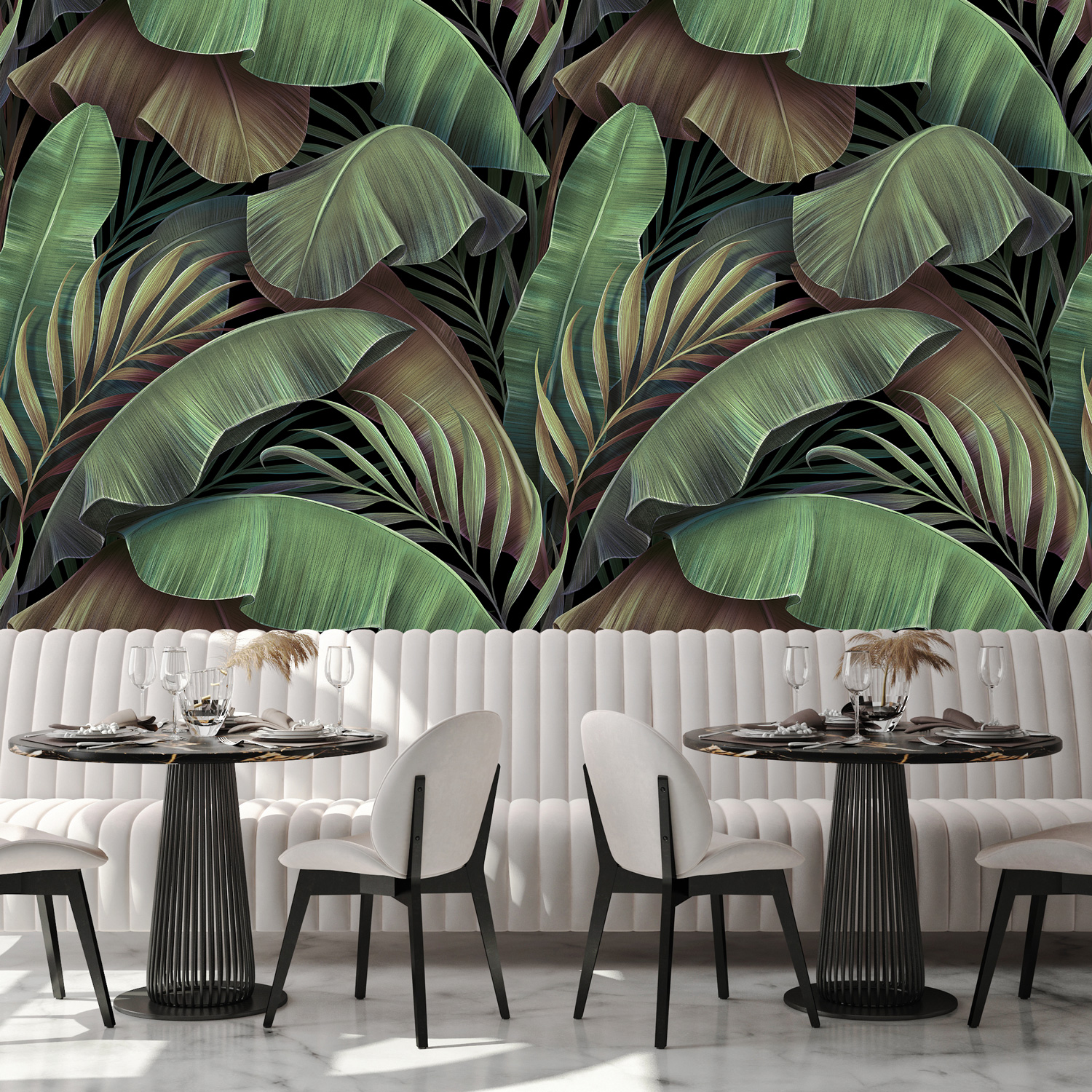 Monte Jungle Tropical Leaf Design | Mereton Textiles