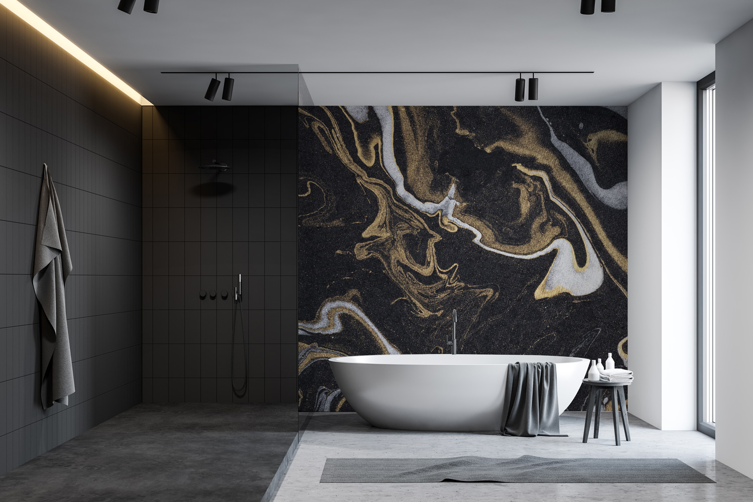 Mineral Mix Marbled Abstract Design | Mereton Textiles