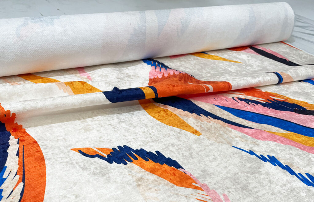 Digitally printed fabric