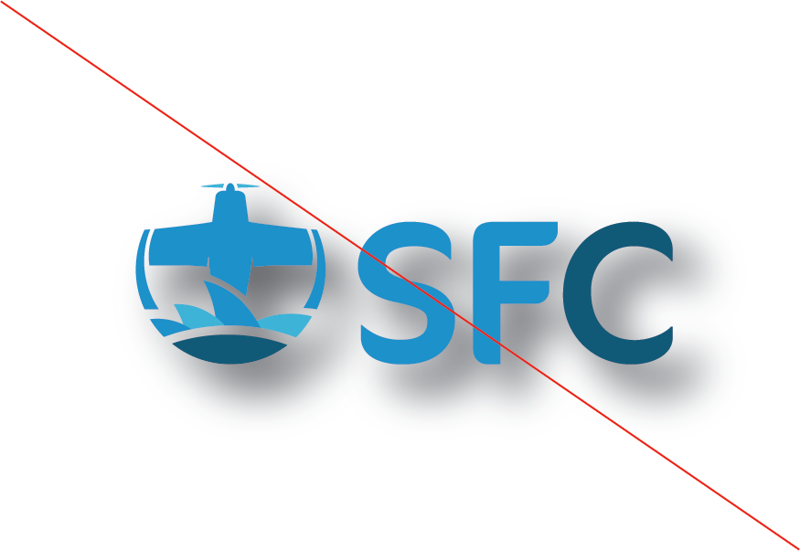 SFC Logo with Red Diagonal Line