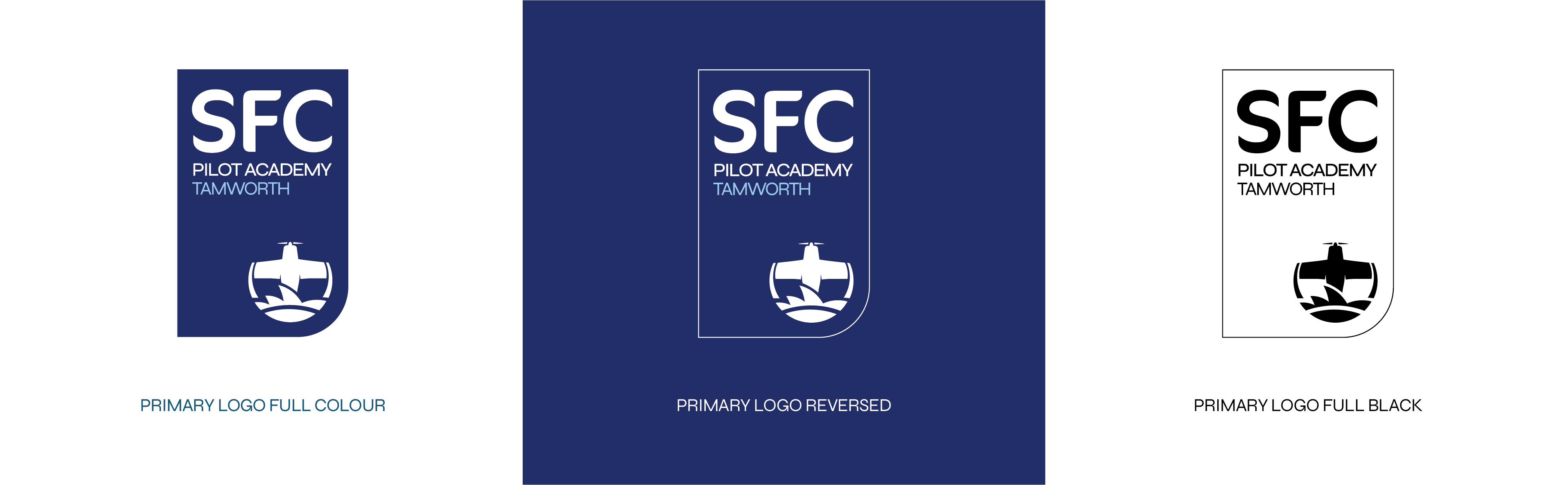 Logo of SFC Pilot Academy Tamworth in Different Layout