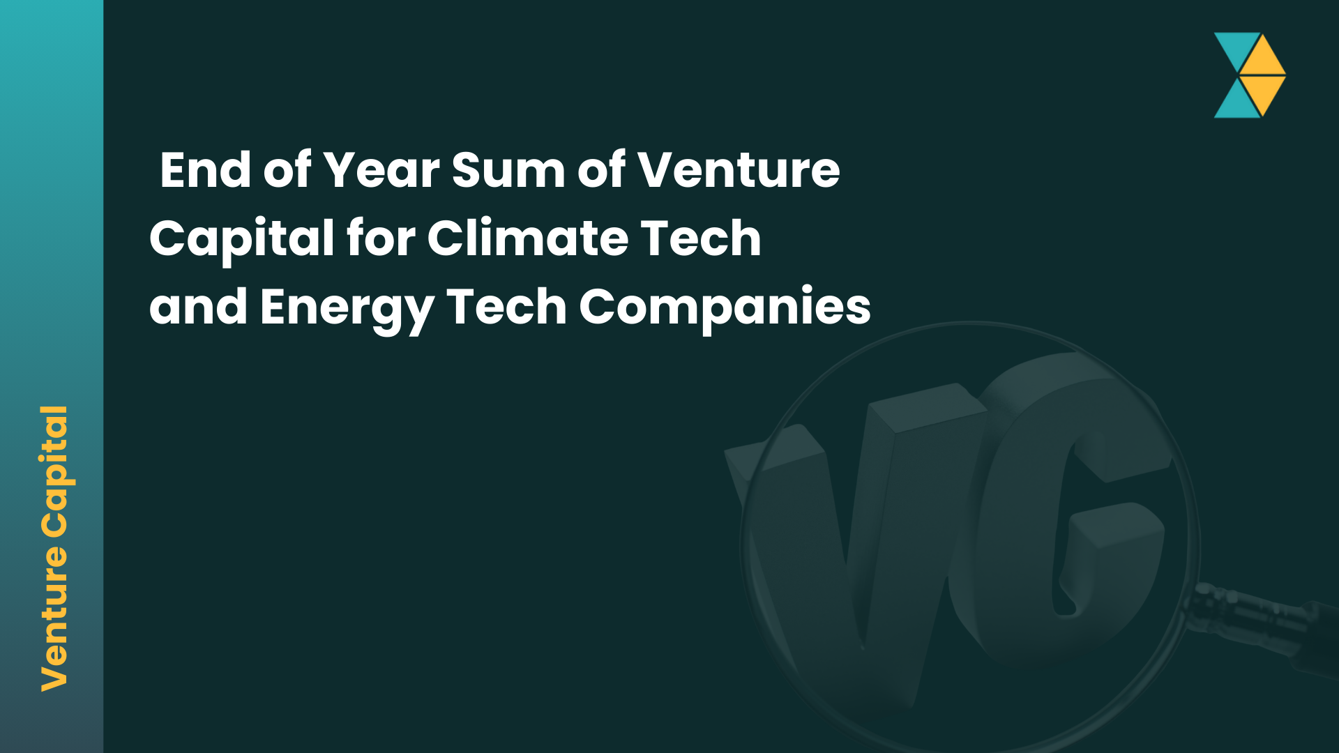 End of Year Sum of Venture Capital for Climate   Tech and Energy Tech Companies 