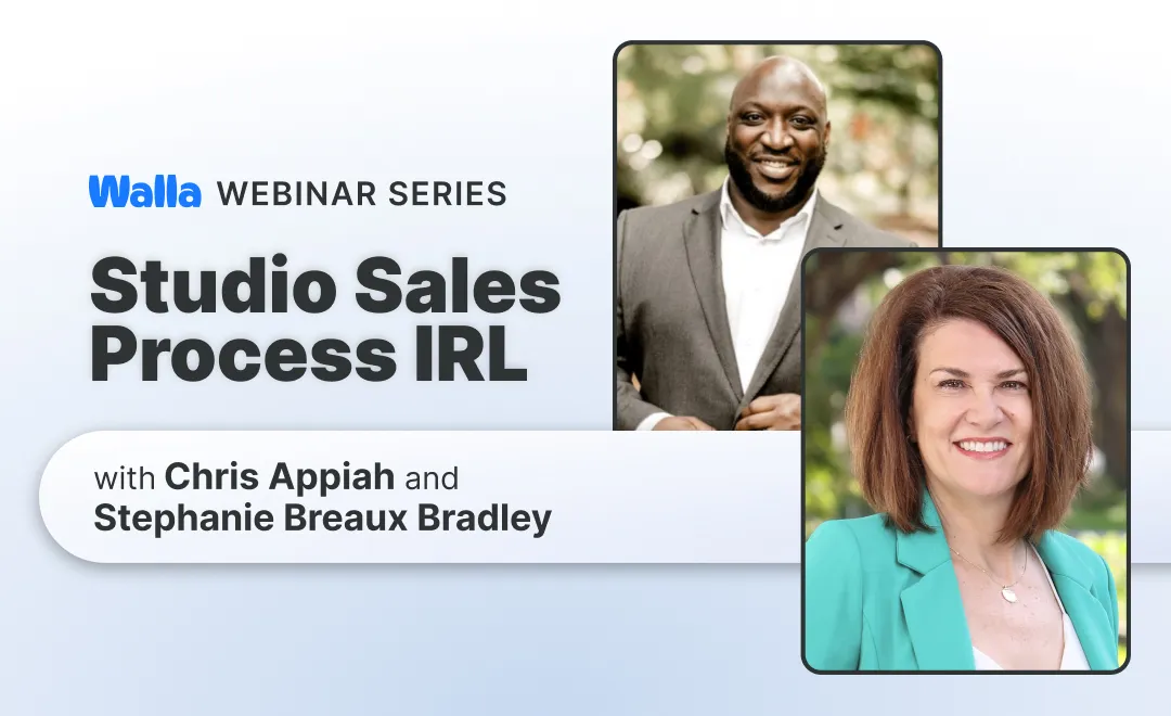 Studio Sales Process IRL with Chris Appiah & Stephanie Breaux Bradley