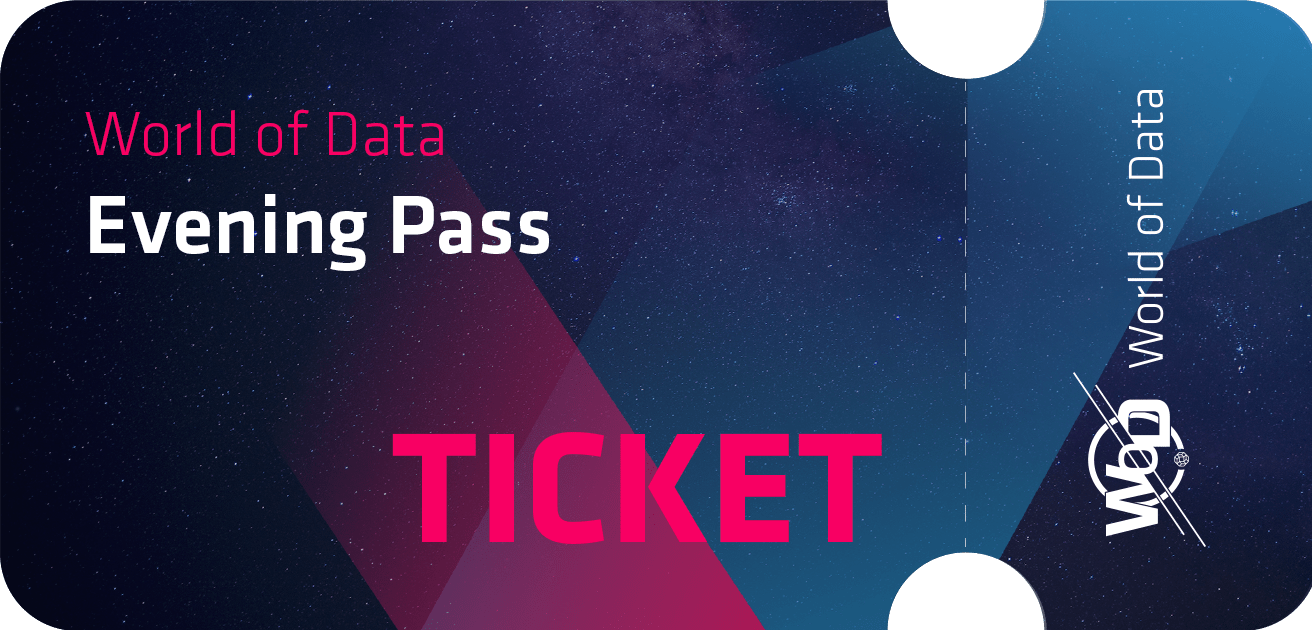 Ticket for the data analytics conference World of Data