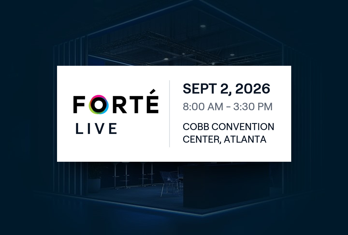 Analog Way at FORTÉ LIVE Atlanta 2026, September 2, Cobb Convention Center Atlanta