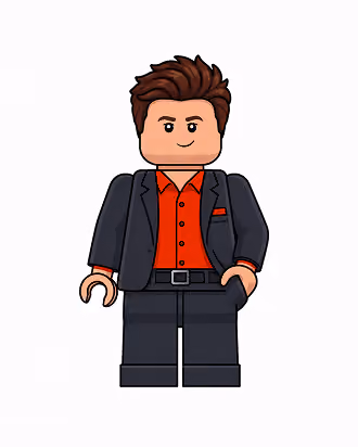 Illustration einer Person, die mit Bricks by Bricks® sichtbarer werden möchte