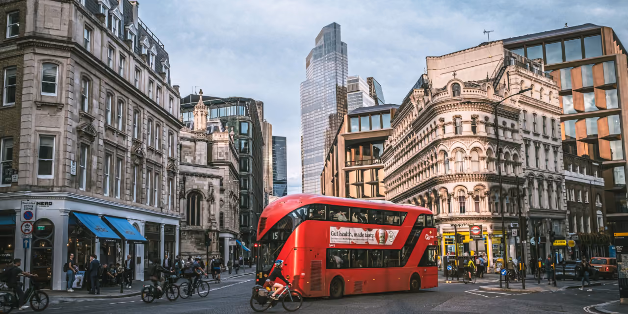 Image of London with a bus