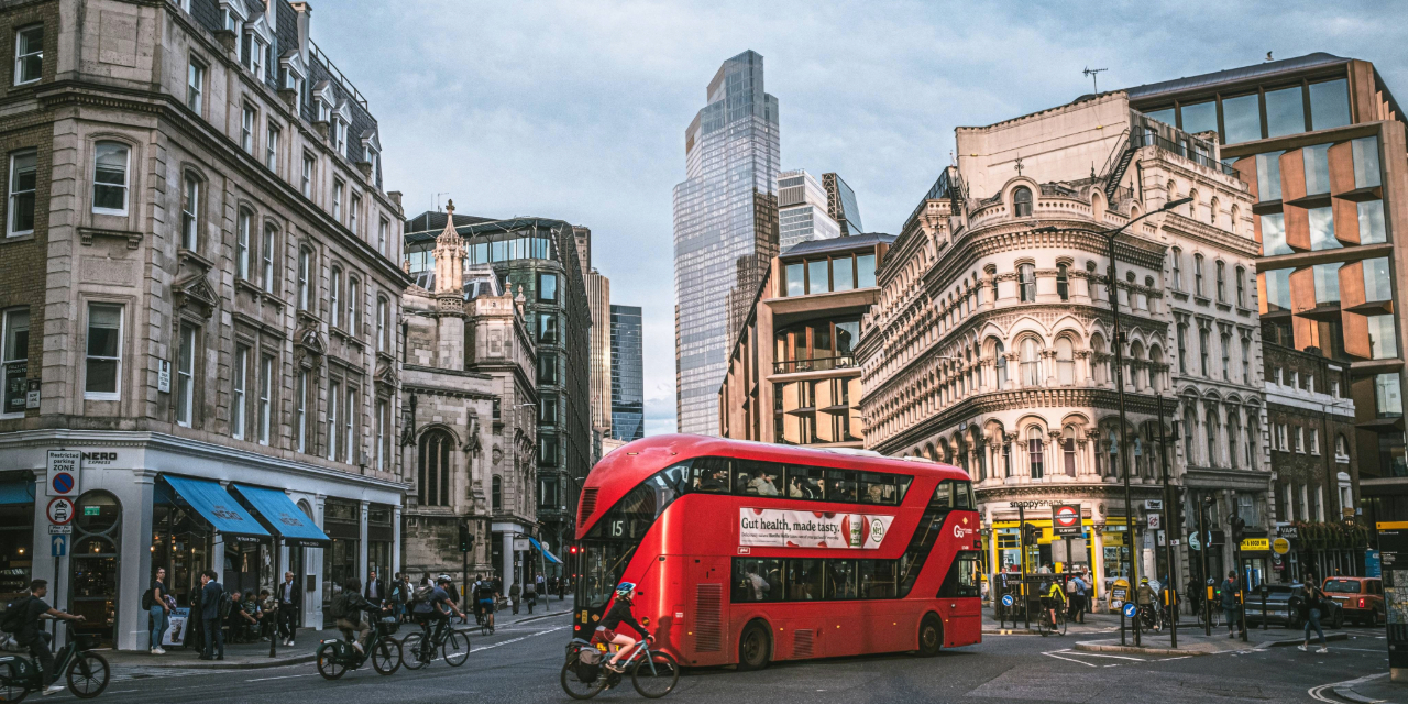 Image of London with a bus