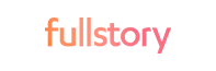 Fullstory company logo with stylized orange and green bars to the left of the company name.