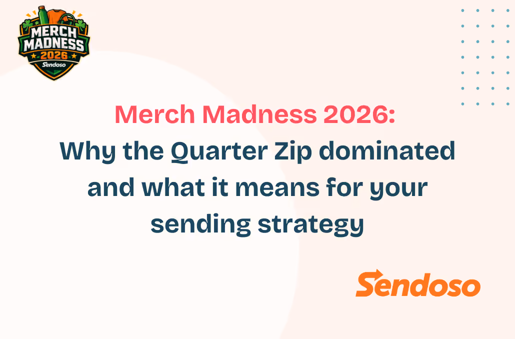 Merch Madness 2026: Why the Quarter Zip dominated and what it means for your sending strategy