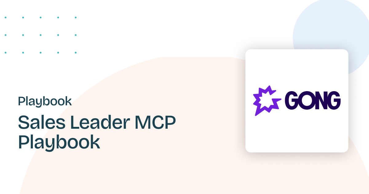 Sales Leader MCP Playbook