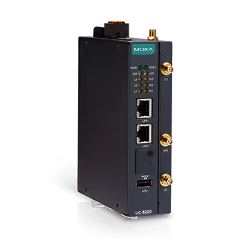 Komputer przemysłowy MOXA z serii UC-8200.