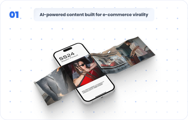 AI-powered content feature display