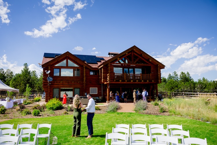 Log cabin VRBO Private Home Wedding Venue