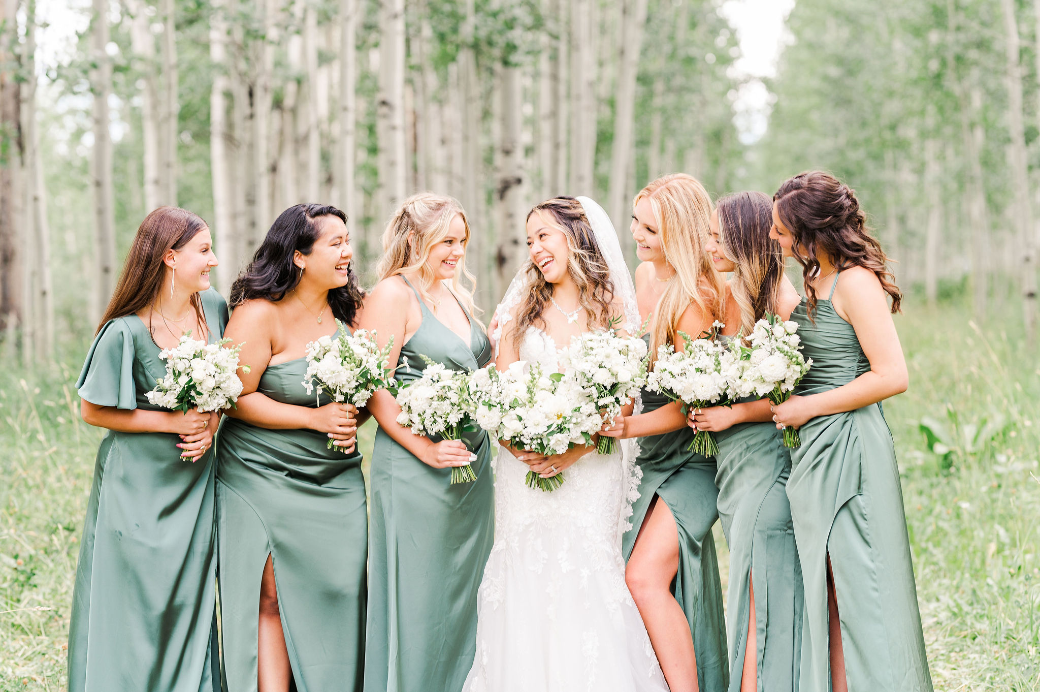 An intimate wedding scene at a small wedding lodge venue.