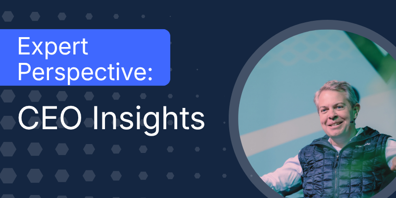 Expert Perspective: CEO Insights banner featuring Elevate CEO Brian Cosgray smiling on stage