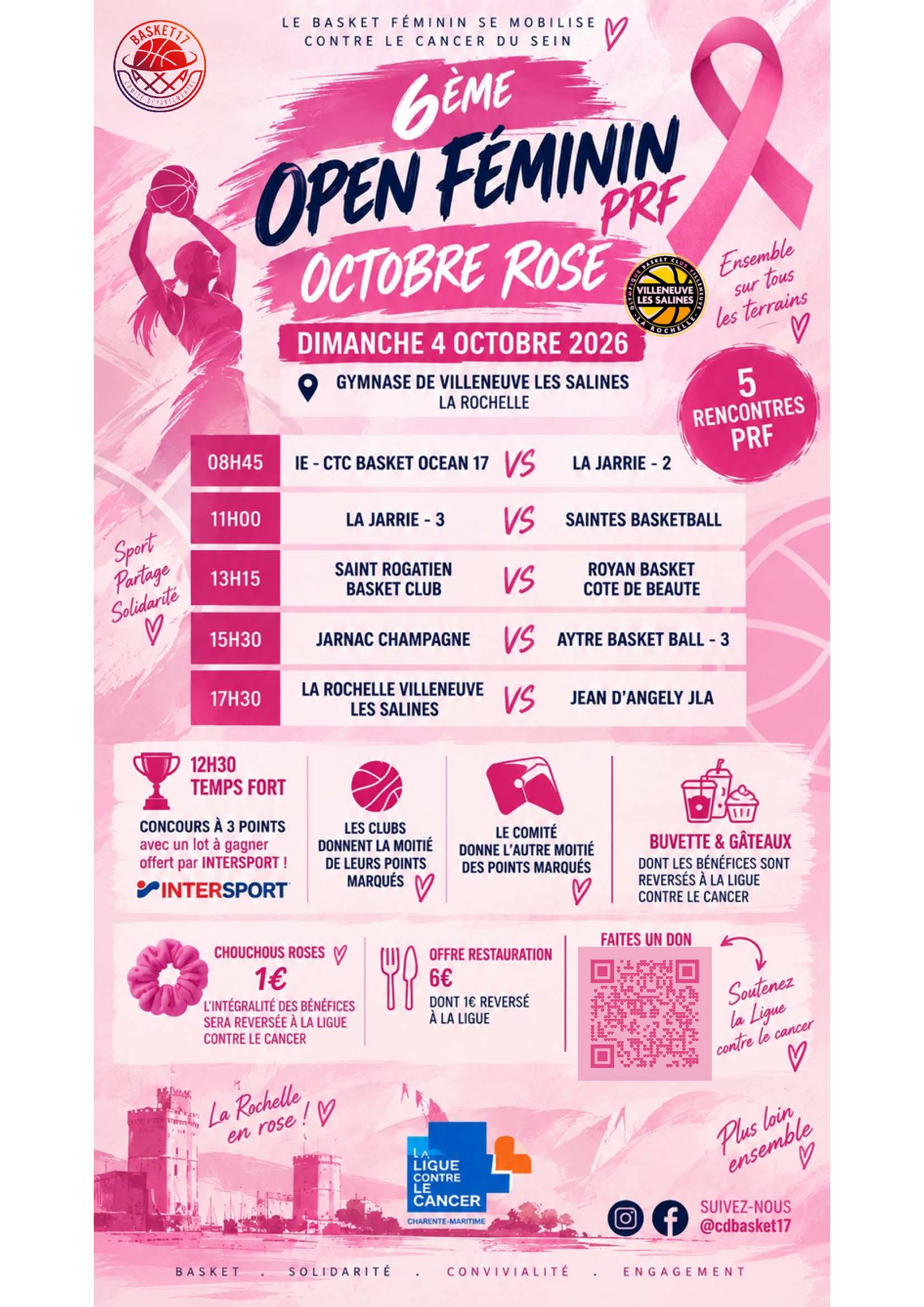 L'open féminin s'affilie à Octobre Rose !