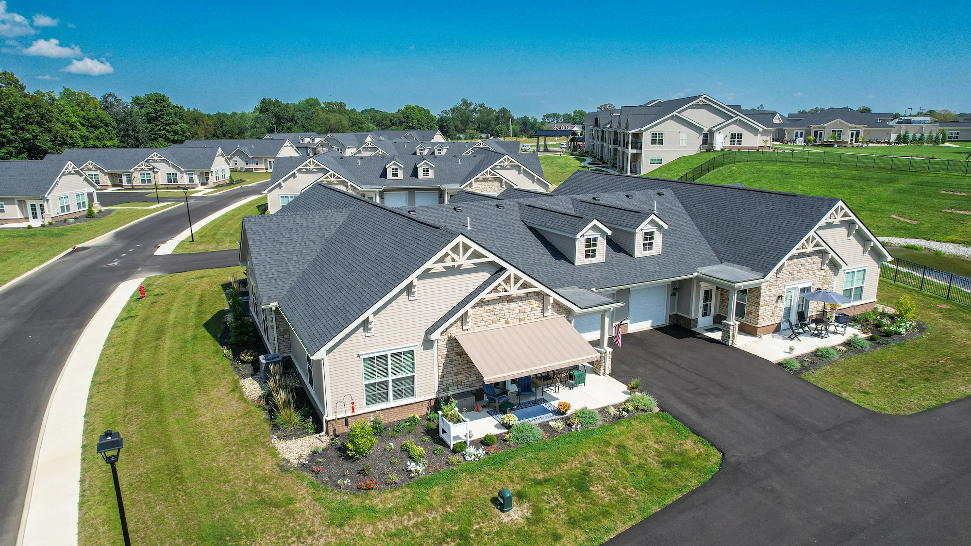 Patio homes available for seniors downsizing to the OESH campus.