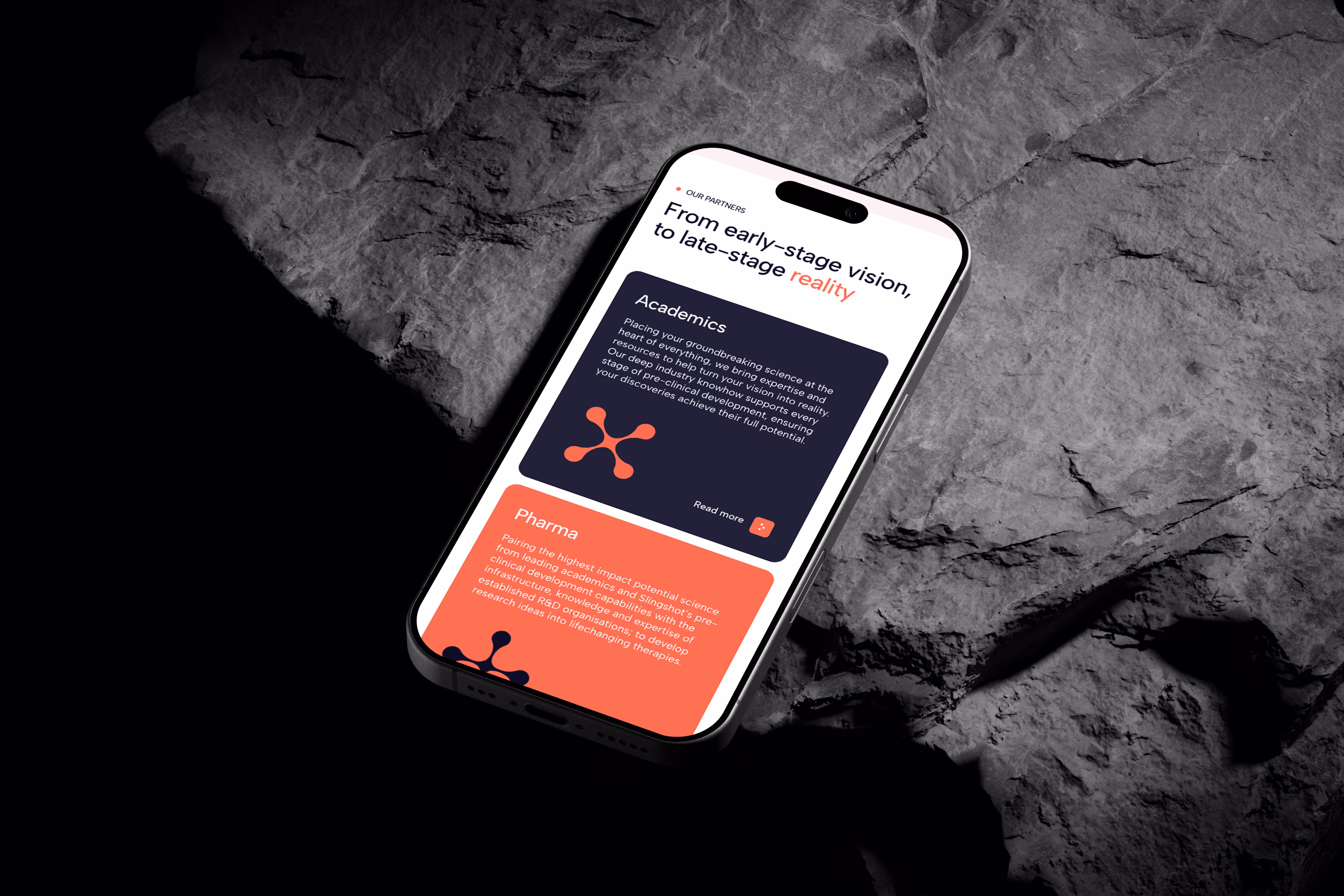 Turning ambitious science into real-world impact — through the creation of a new brand identity and corporate website for one of the UK’s leading life sciences accelerators. 