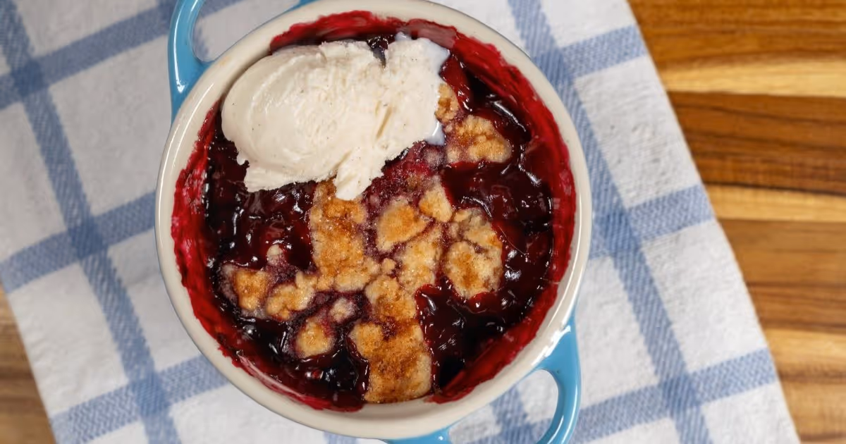 Green Heart Garden | Recipe - Freezer Friendly Berry Cobbler
