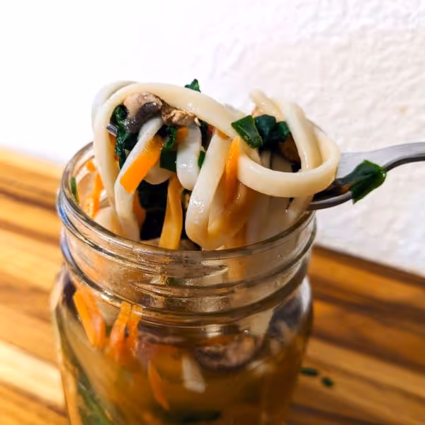 Meal Prep Spicy Miso Ramen Jars