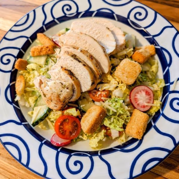 Napa Cabbage Caesar Salad with Grilled Chicken