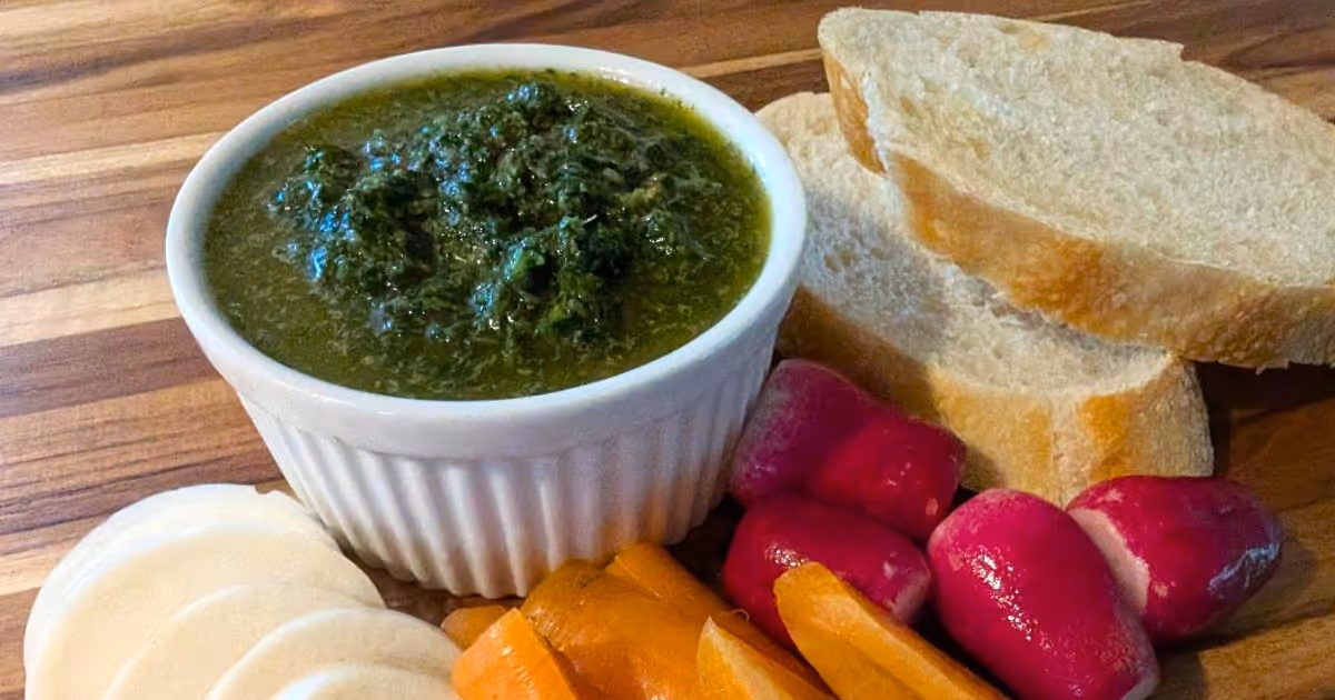 Green Heart Garden | Recipe - Italian Carrot Top Salsa Verde