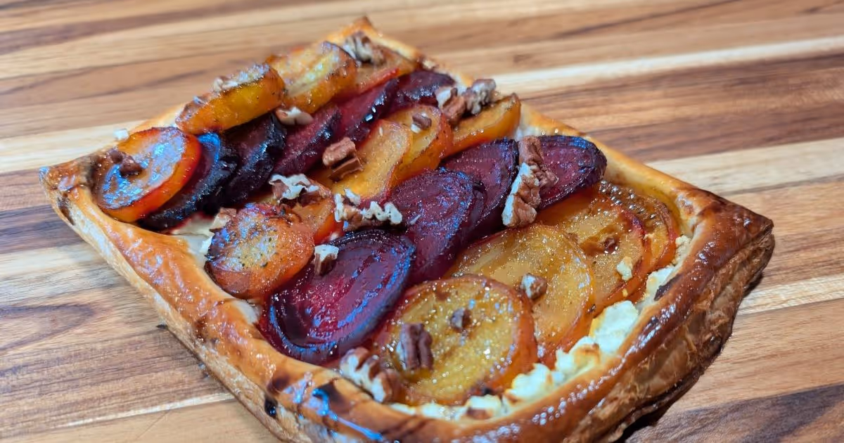 Green Heart Garden | Recipe - Beet and Goat Cheese Tarts