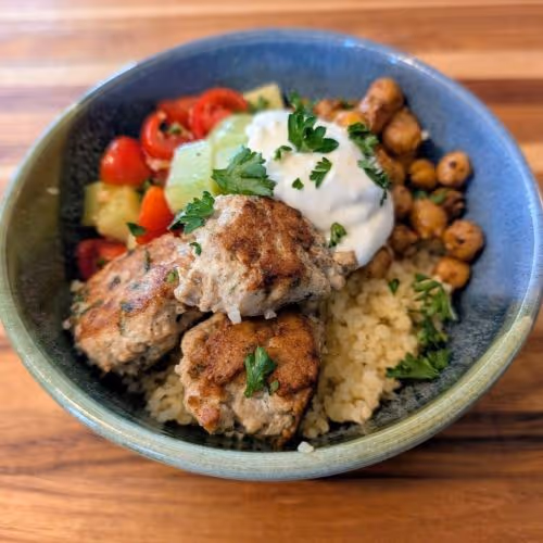 Chicken Kofta Grain Bowls