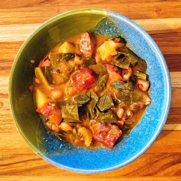 Southern Collard Green and Potato Stew