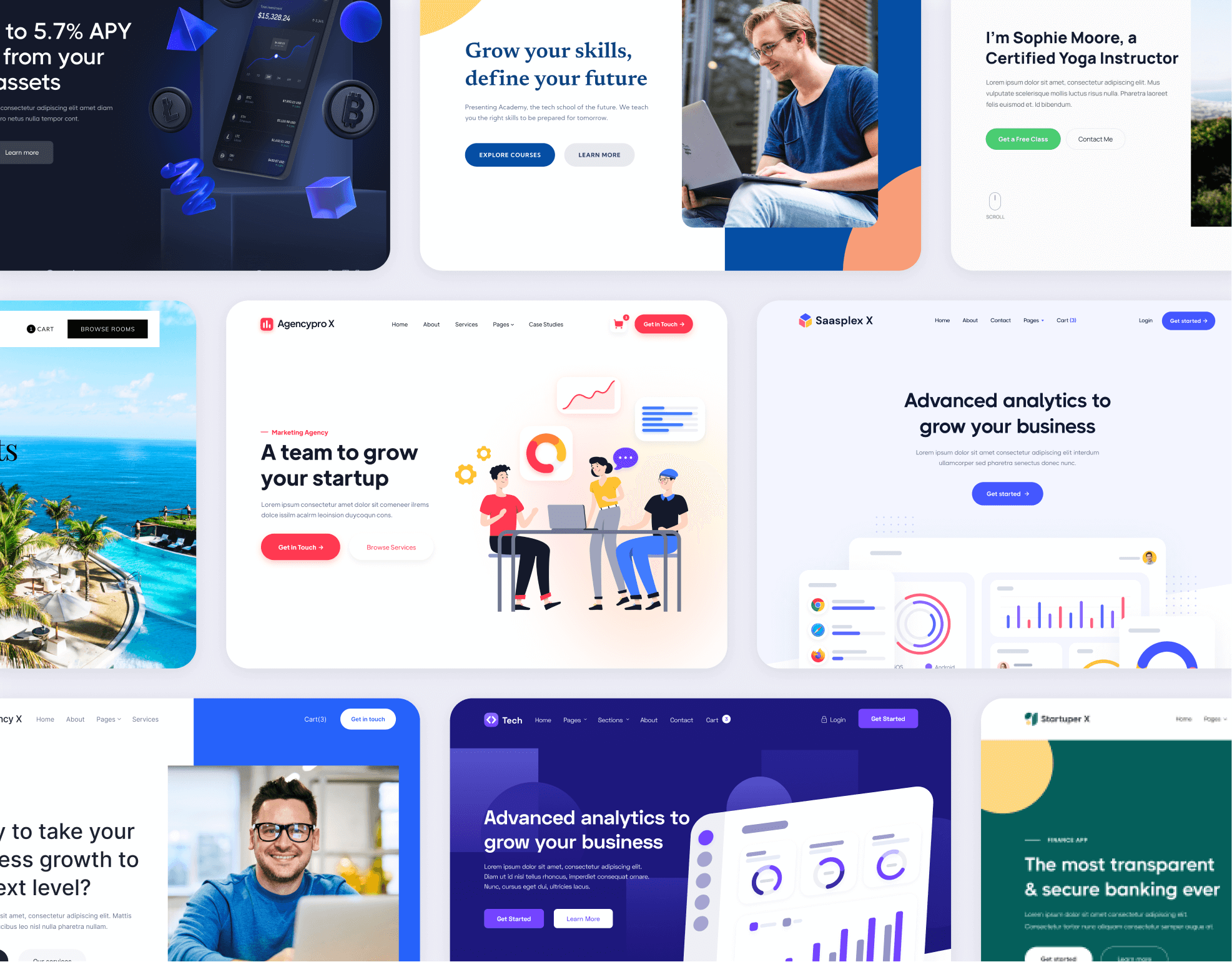 Finance X - Browse Templates - Fintech and Finance Webflow Template