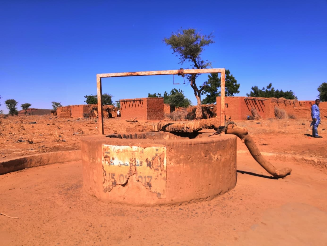 photo d'un puits à sec, sécheresse au Mali