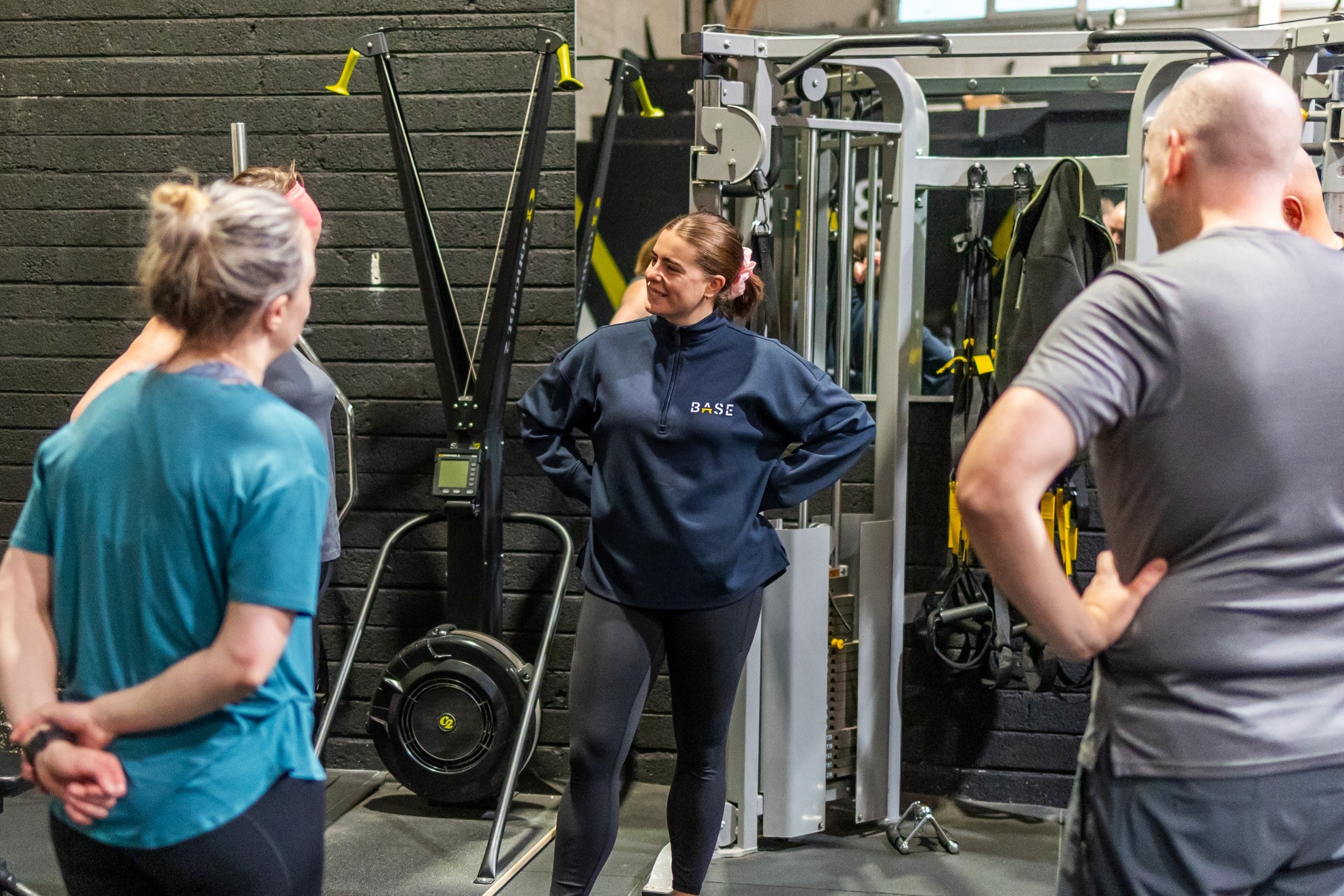 Nicole & Aidean overseeing a small group PT class