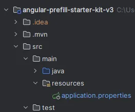 Application Properties File Structure