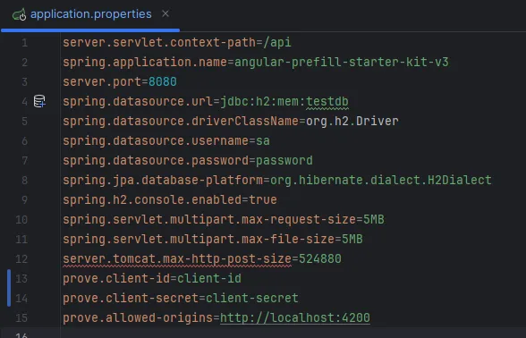 Application Properties Source Code