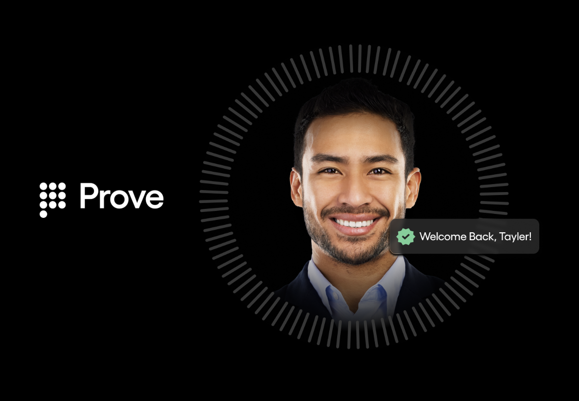 Man being authenticated via a verification service
