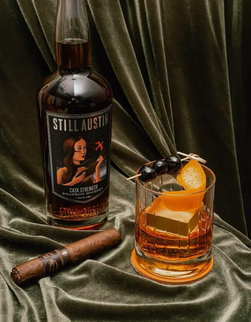 Image of still austin cask strength bourbon bottle 
