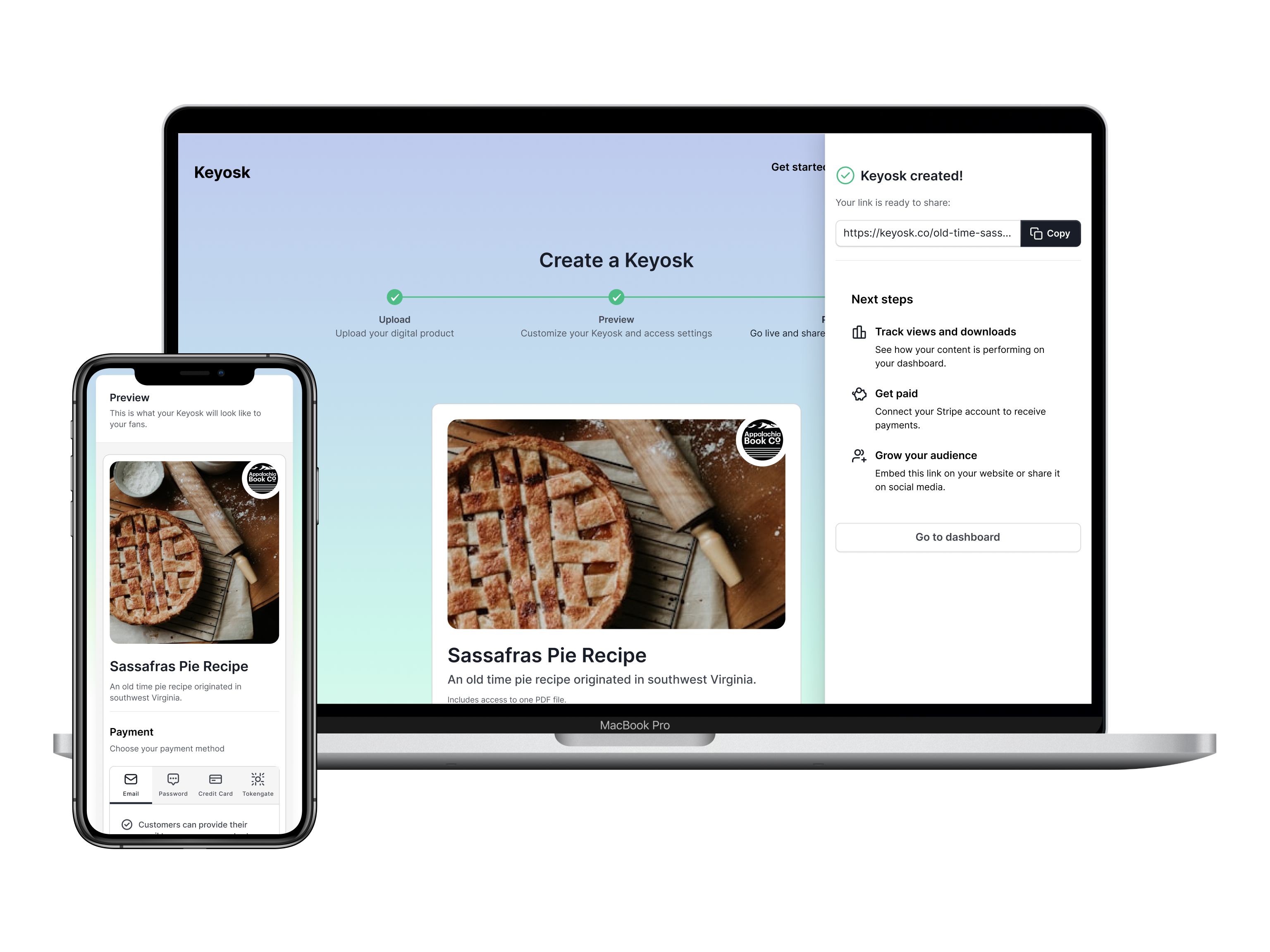A preview of the project that links to the case study.