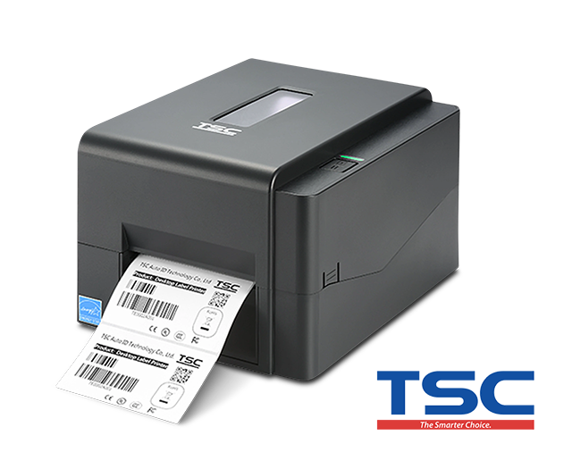 The TSC TE210 desktop thermal transfer printer