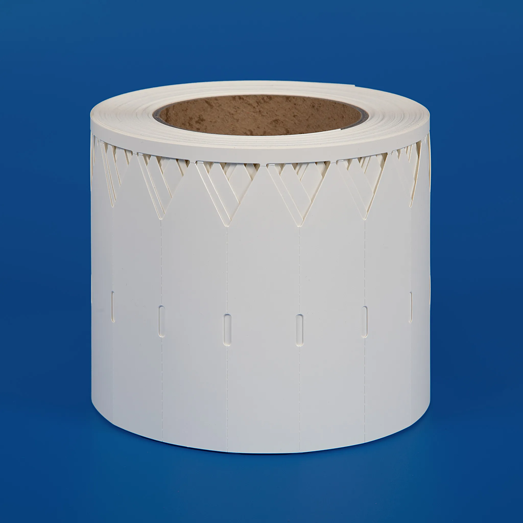 Thermal transfer printable stick in labels on a roll