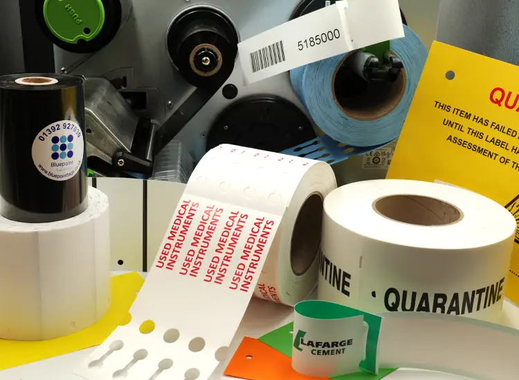 Industrial tags and labels for use in tough and harsh outdoor and industrial environments