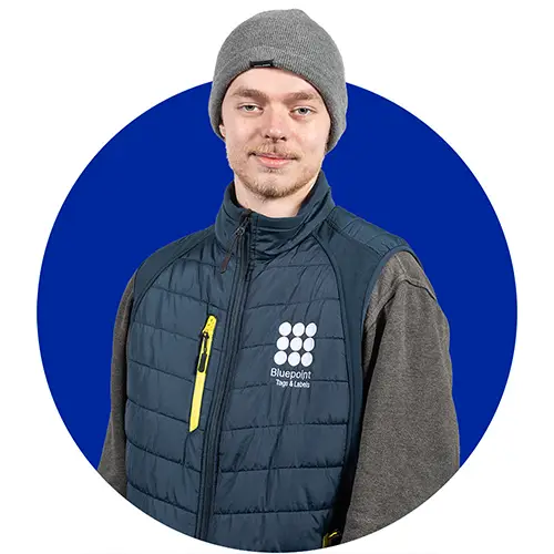 One of the Bluepoint factory production team