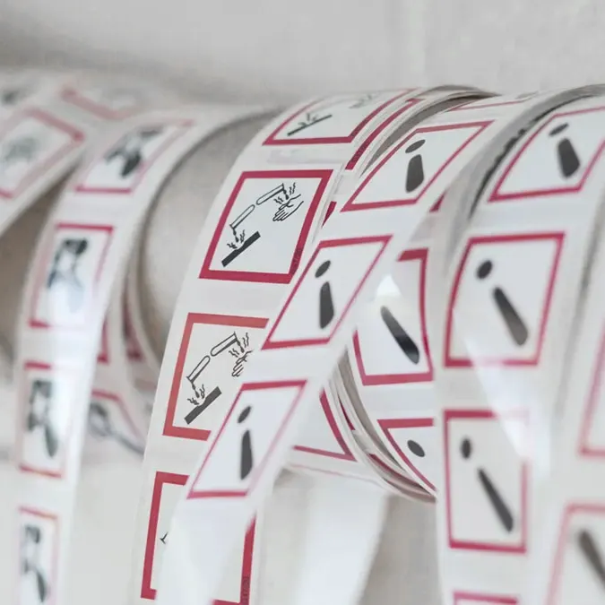 GHS and BS560 compliant labels for chemicals and maritime shipping